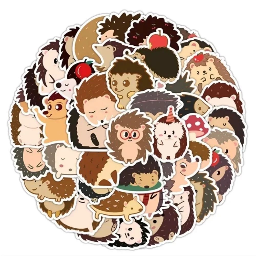 Hedgehog Cute  Stickers - Picture 3 of 6